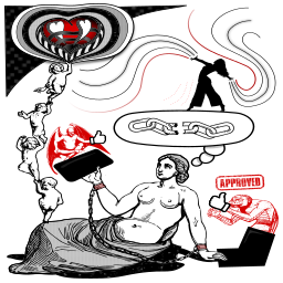 사람들 춤 삽화