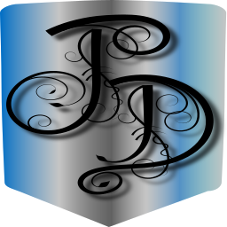 stylized 단색 로고