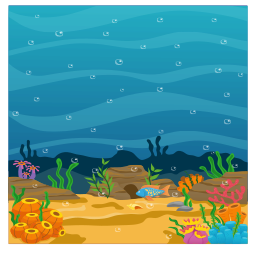 underwater 장면 와 fish