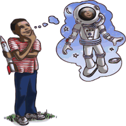 소년에 대해 생각 astronaut