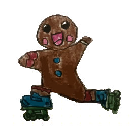 스케이트보드 에 있는 진저 남성 의 그림