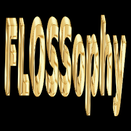 금 텍스트 flossophy