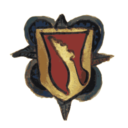 황금 heraldic 방패
