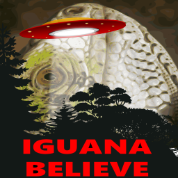 iguana 와 ufo 배경