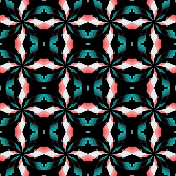 검정 teal petal lattice