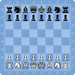 blue chess 시작 위치 보드