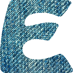 Letter C 이다 Made 아웃 의 Blue 청바지