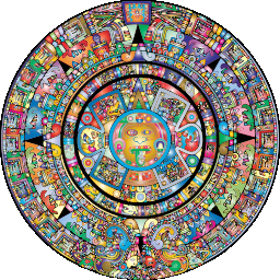 다채로운 aztec 달력
