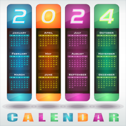 다채로운 기둥 2024 달력