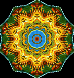 팔각형 sunburst kaleidoscope mandala
