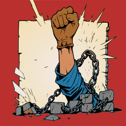 벽돌 벽을 통해 Fist 파괴