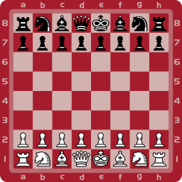 red chess 시작 위치 보드