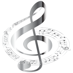 Silver treble clef 와 노트