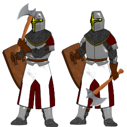 두 개의 기사 armor