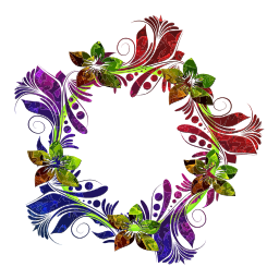 다채로운 꽃 wreath 구조