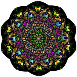 화려한 kaleidoscope mandala