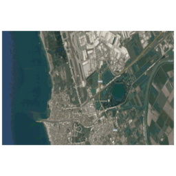fiumicino italy satellite 지도