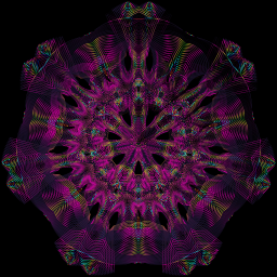 보라색 kaleidoscope mandala
