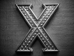 흑백 X 글자 사진 흑백 사진