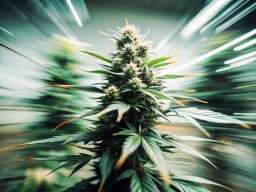 Marijuana Plant Is Shown in the Middle of the Image