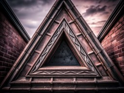 building 한가운데의 triangle