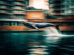 dolphin jumping out 물