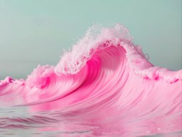 body 물 한가운데의 분홍색 wave