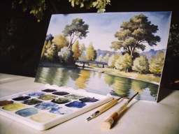 탁자 위의 painting