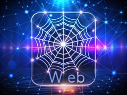 dark 배경 위의 spider web icon
