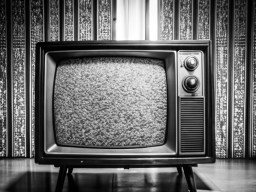 검은색 와 흰색 photo 늙은 television