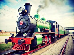 tracks 위의 train