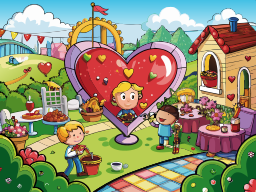 Cartoon Icon Heart Key Line