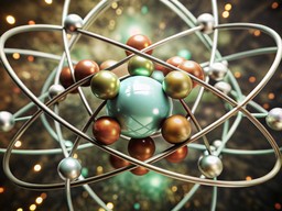 image 한가운데의 atom molecule 함께 words atomic