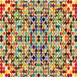 square pattern made up circles