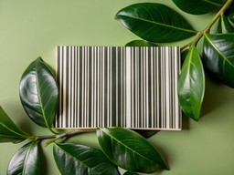 barcode이 있는 초록색 wall