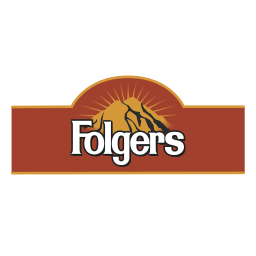흰색 배경에 Folgers 로고