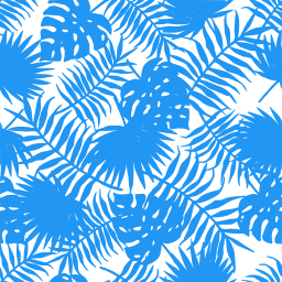 blue silhouette sarong pineapple