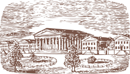 갈색 silhouette 보트 하우스 도서관