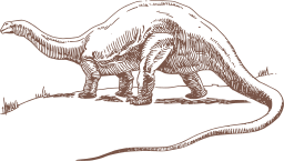 brown silhouette komodo dragon triceratops