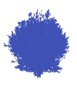 indigo silhouette sunscreen bubble