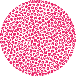 Circle Made Up of Letters and Numbers