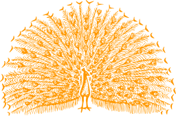 orange silhouette porcupine mop