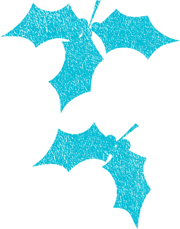 teal silhouette bubble earth star fungus
