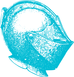 teal silhouette music speaker mask