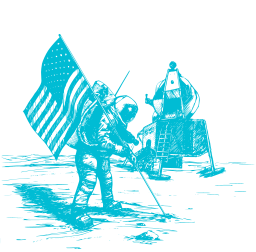 teal silhouette snowplow lifeboat