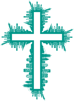 turquoise silhouette 횡단보도