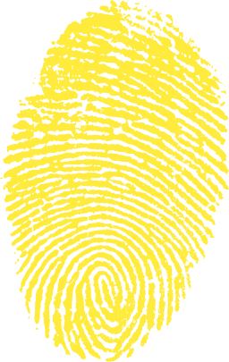Fingerprint with a Yellow Background