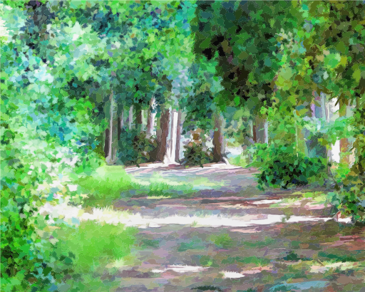 숲의 길의 그림