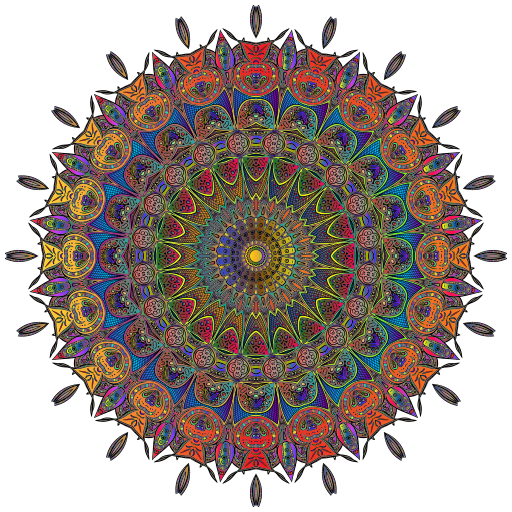 화려한 mandala 만화 mandala