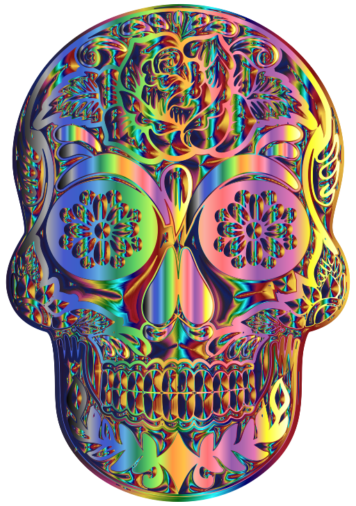 화려한 skull 3d skull